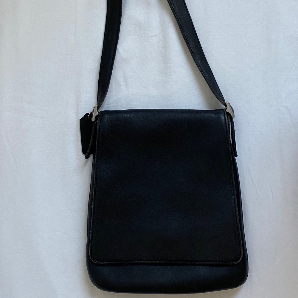 Vintage Black Coach Shoulder Bag